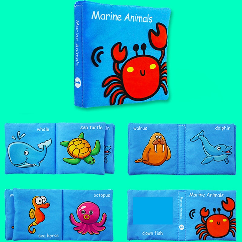 Educational Baby Cloth Books (6 Pcs)